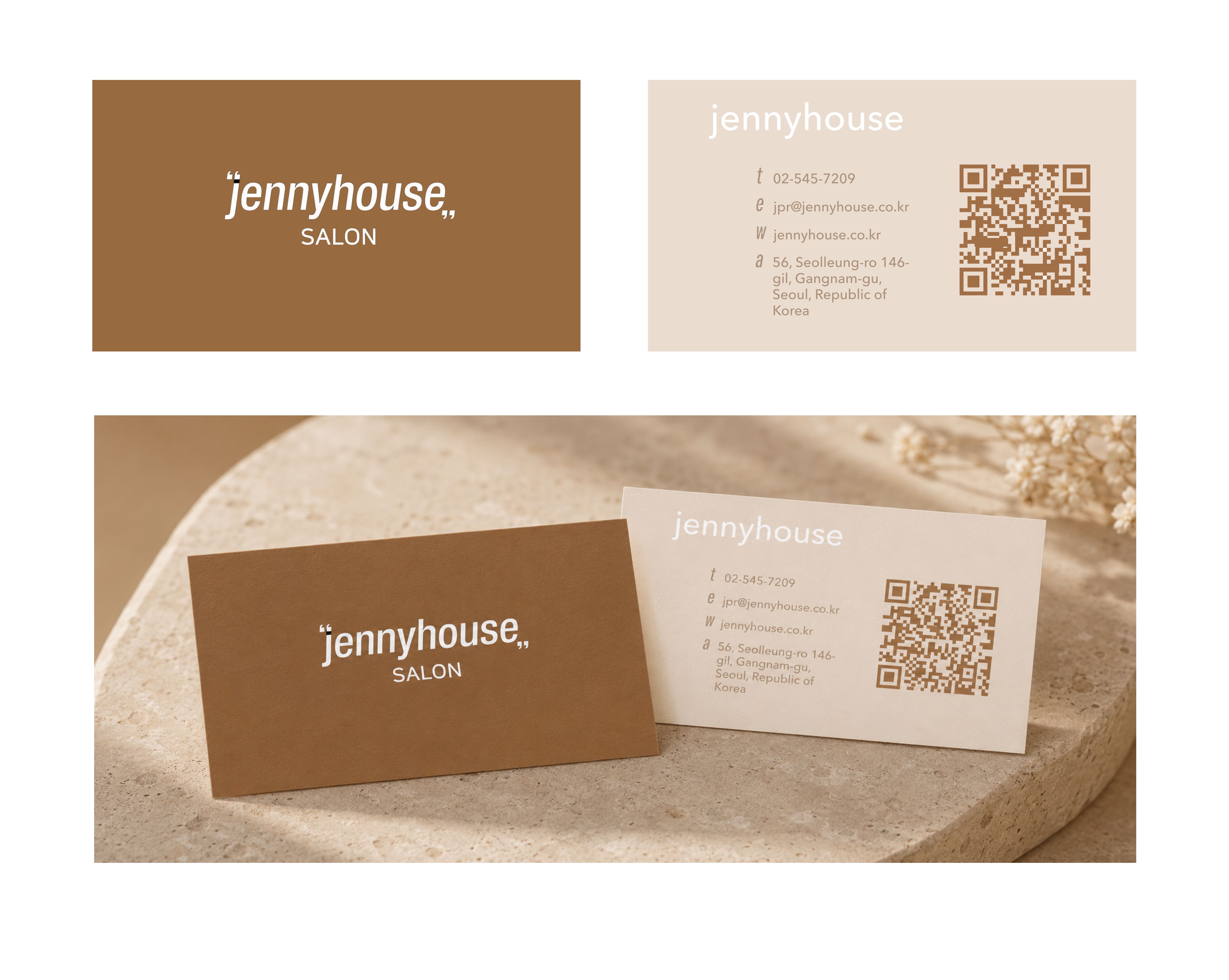 Jennyhouse Salon — Business Card Design